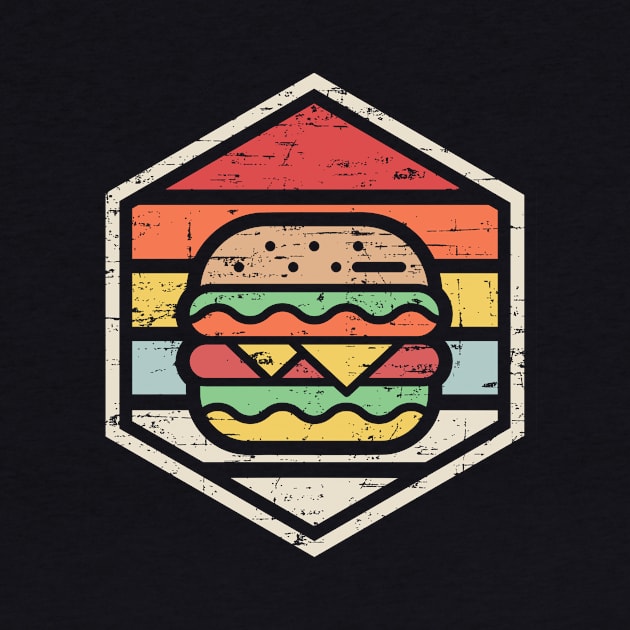 Retro Badge Burger by rojakdesigns